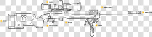 M40a5 Blueprint  HD Png Download