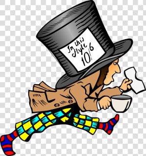 Mad Hatter Hat Label  HD Png Download