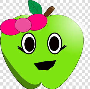 Smilling Little Apple Svg Clip Arts   Cute Apple Clipart  HD Png Download