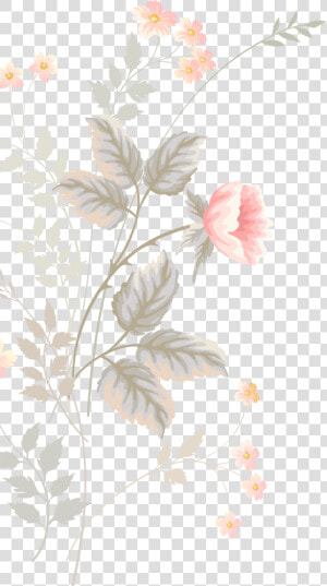 Pink Flower Pattern Watercolor Design Floral Flowers   Flower Background Portrait 2000   2000  HD Png Download