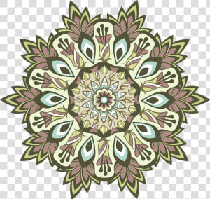 Mandala  Pattern  Round  Floral  Vintage  Ornament   Floral Design  HD Png Download