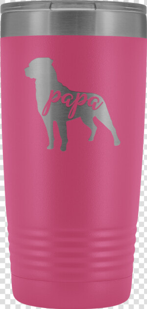 Rottie Papa Tumbler  Rottweiler Dog Dad 20oz Insulated  HD Png Download