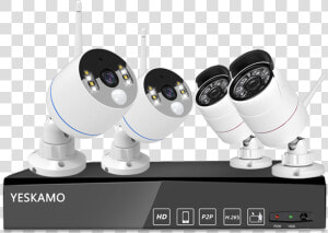 Floodlight Cams amp  Bullet Cameras With Nvr Kit   Network Video Recorder  HD Png Download