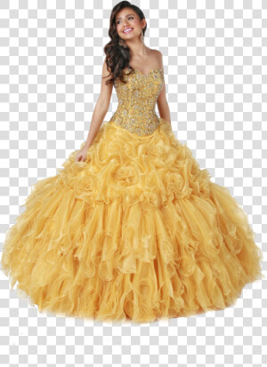 Gown Clipart Yellow Dress   Girl Princess Dress Png  Transparent Png