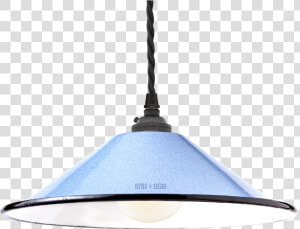 Small Blue Enamel Cone Shade   Lampshade  HD Png Download