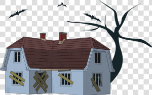 Transparent House Clipart Png   Abandoned House Clip Art  Png Download