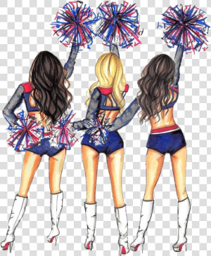  cheerleaders  pompom  girls  sport  outfits  sccheerleader  HD Png Download