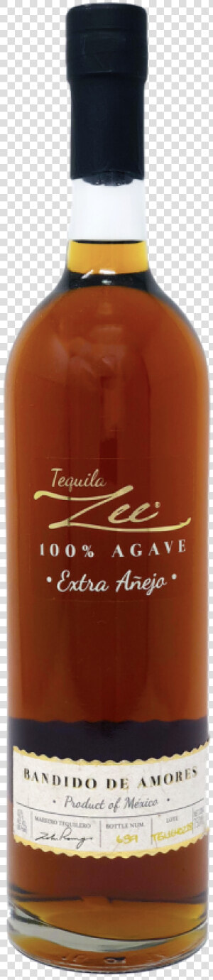 Tequila Zee Bandido De Amores White Label Extra Anejo   Zee Tequila  HD Png Download