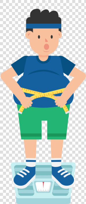 Man Weight Scale Png   Cartoon Image Of Weighing Scale  Transparent Png