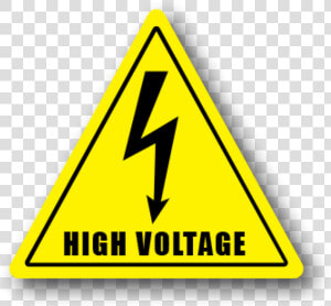 Hazard Sign High Warning Safety Voltage Clipart  HD Png Download