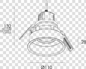 Deep Down Has A Recessed Lamp For Low Glare Applications  HD Png Download