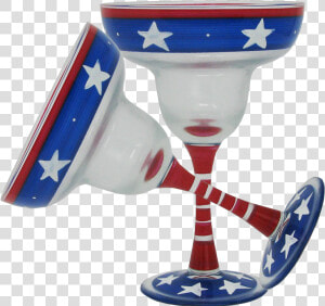 Stars stripes Margarita Glass Patriotic Collection   Wine Glass  HD Png Download