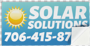 Solar Bumper Sticker Cornered Png   Signage  Transparent Png