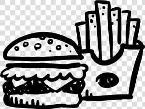 Burger And Potatoes   Burger And Fries Icon  HD Png Download