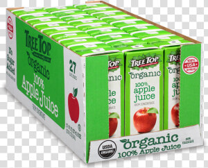 Organic Apple Juice 8oz 27 Pack   Tree Top Apple Juice Box  HD Png Download