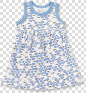 Cornflower Blue Bees Dress   Pattern  HD Png Download