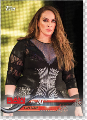 2018 Topps Wwe Nia Jax Base Poster   Nia Jax Png 2017  Transparent Png