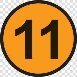 The Number 11 Png   Number 11 In Circle  Transparent Png