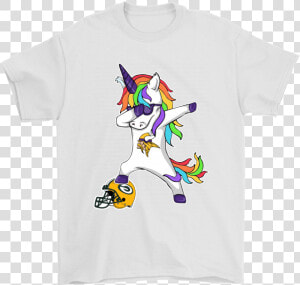 Football Dabbing Unicorn Steps On Helmet Minnesota   Unknown Mortal Orchestra T Shirts  HD Png Download