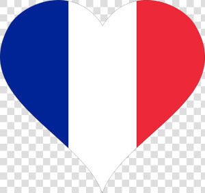 Transparent Clipart Drapeau France   French Flag Love Heart  HD Png Download