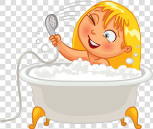 Bathtub Of Money Clipart Clip Art Free Library Clip   Taking A Bath Clipart Png  Transparent Png