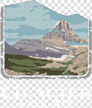 Glacier Pale Ale   Graphic Of Glacier National Park  HD Png Download