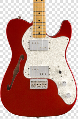 Fender Vintera 70s Telecaster Thinline Mp Candy Apple   Fender Vintera Telecaster Thinline  HD Png Download