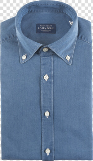 Mid Wash Button Down Denim Shirt Title Mid Wash Button   Button  HD Png Download