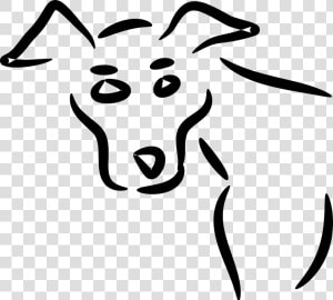 Retrato De Perro   Dibujos De Animales Faciles  HD Png Download