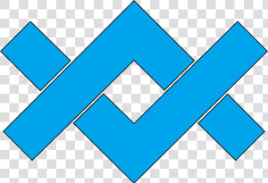 Blue triangle symmetry  HD Png Download