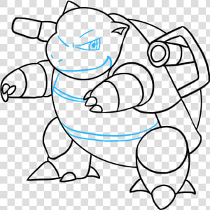 How To Draw Blastoise   Drawing Blastoise  HD Png Download