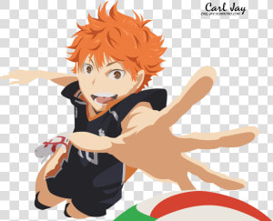 Haikyuu Anime Hinata Spike  HD Png Download