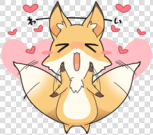  edit  kawaii  cute  overlay  png  fox   Cute Fox Edits  Transparent Png