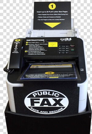 Faxscan24 Table Top Kiosk   Label  HD Png Download