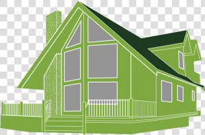 Attic Drawing Sloping Roof House   House  HD Png Download