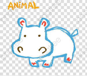 Cute Hippo Clipart Lovely   Cartoon  HD Png Download