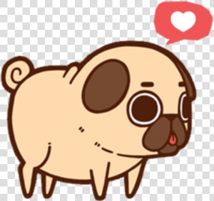 Pug Kawaii Dog Cute Aesthetic Chibi Love Heart Freetoed   Edgar And Maya Fan Art  HD Png Download