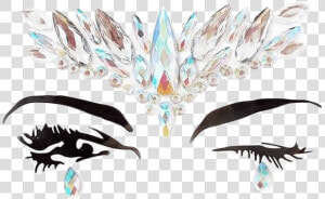 Unicorn Tears Facial Jewels   Αυτοκολλητα Προσωπου  HD Png Download