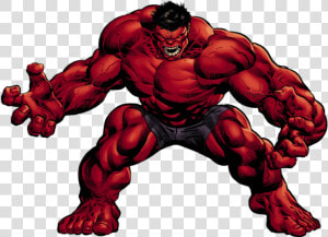 Marvel Superheroes Png   Red Hulk Png  Transparent Png