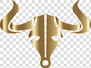 Gold Bull Icon No Background Clip Arts   Bull Horns No Background  HD Png Download