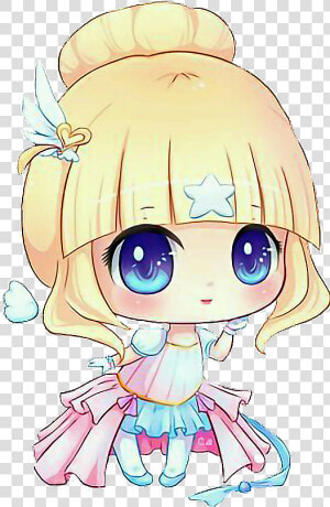  chibi  cute  girl  anime  angel   Cute Chibi Girl Anime  HD Png Download