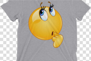 Funny Wonder Female Emoji Face T Shirt Women S Thinking   T shirt  HD Png Download