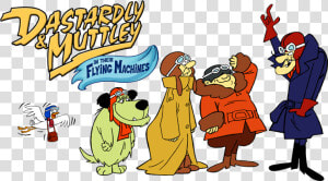 Transparent Cartoon Dick Png   Dastardly And Muttley In Their Flying Machines Characters  Png Download