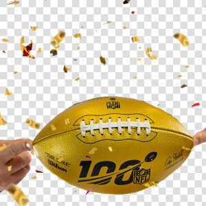 A Little Honeymoon Swag   Nfl 100 Gold Football  HD Png Download