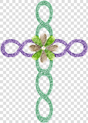 Cross Green Symbol Religion Decoration   Chain  HD Png Download