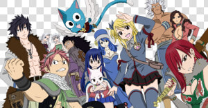 Fairy Tail Anime   Fairy Tail Anime Natsu Group  HD Png Download