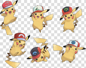 Ash Hat Png   Pokemon Ultra Sun And Moon Ash Pikachu  Transparent Png