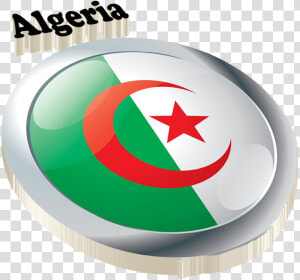 Algeria Flag Png Free Download   Circle  Transparent Png