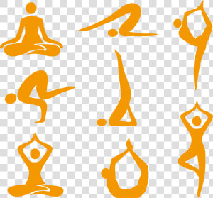 Yoga Asana Royalty free Illustration   Vector Yoga Logo  HD Png Download