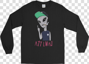 Alien Ayy Lmao Long Sleeve   Adventure Therapy T Shirts  HD Png Download